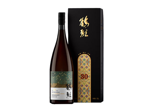 九江鹤驻新花雕回收鹤驻30年瑞鹤图黄酒